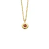 Birthstones gouden hanger met collier Juli