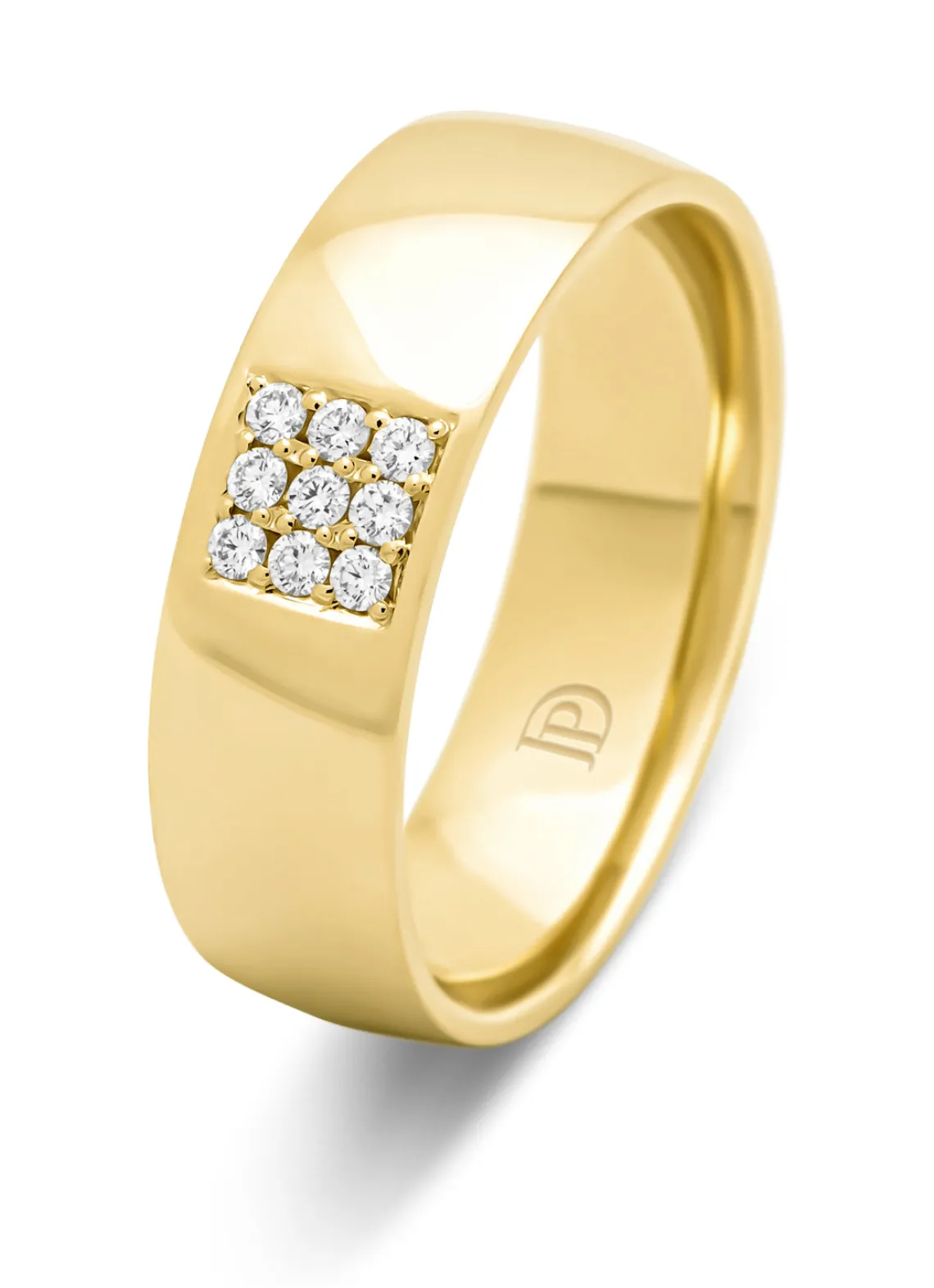 Geelgouden 18 kt trouwring, Wedding