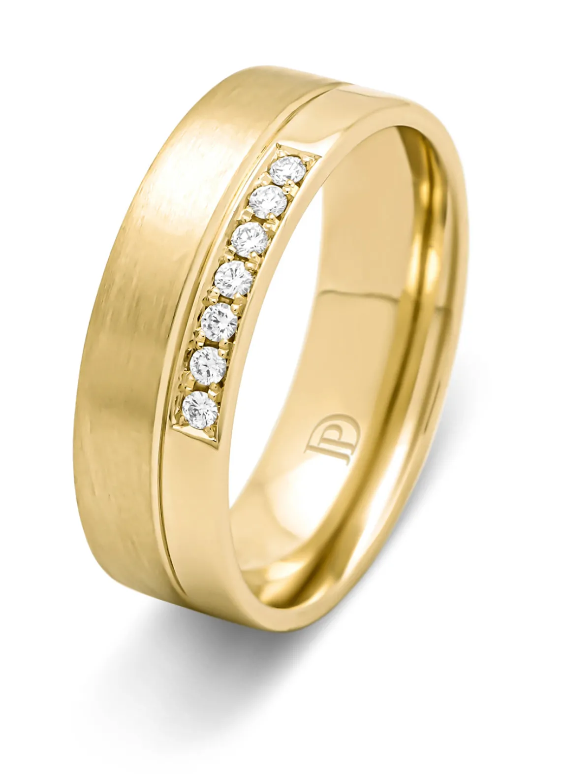Geelgouden 18 kt trouwring, Wedding