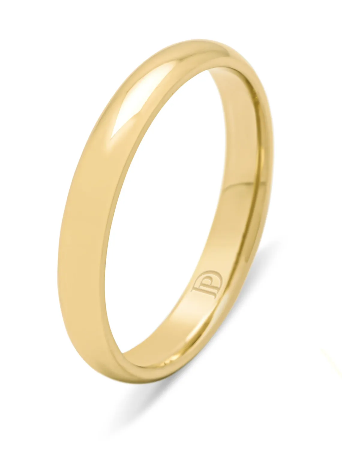 Geelgouden 14 kt trouwring, Wedding