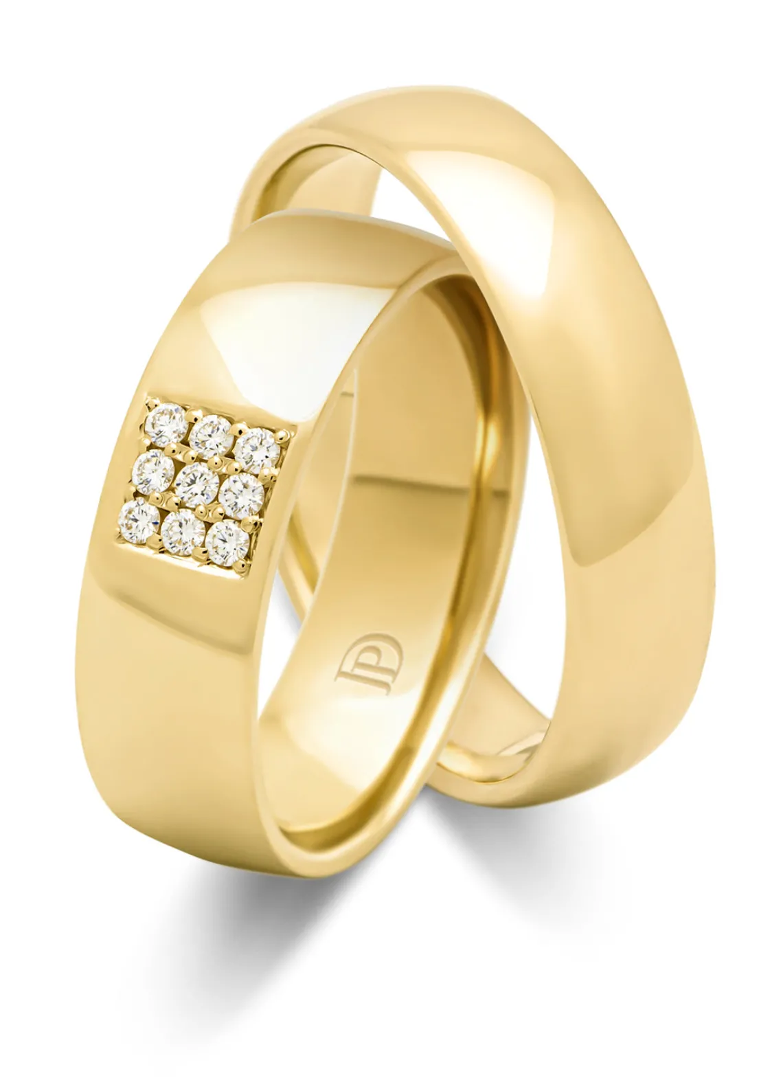 Geelgouden 18 kt trouwring, Wedding