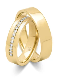Geelgouden 14 kt trouwring, Wedding