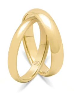 Geelgouden 14 kt trouwring, Wedding
