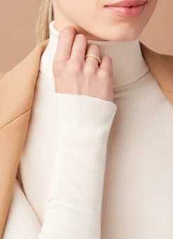 Geelgouden alliance ring, 0.45 ct diamant, Groeibriljant