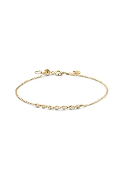 Geelgouden armband, 0.11 ct diamant, Joy