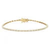 Geelgouden armband, 0.25 ct diamant, Ensemble