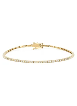 Geelgouden armband, 0.25 ct diamant, Ensemble