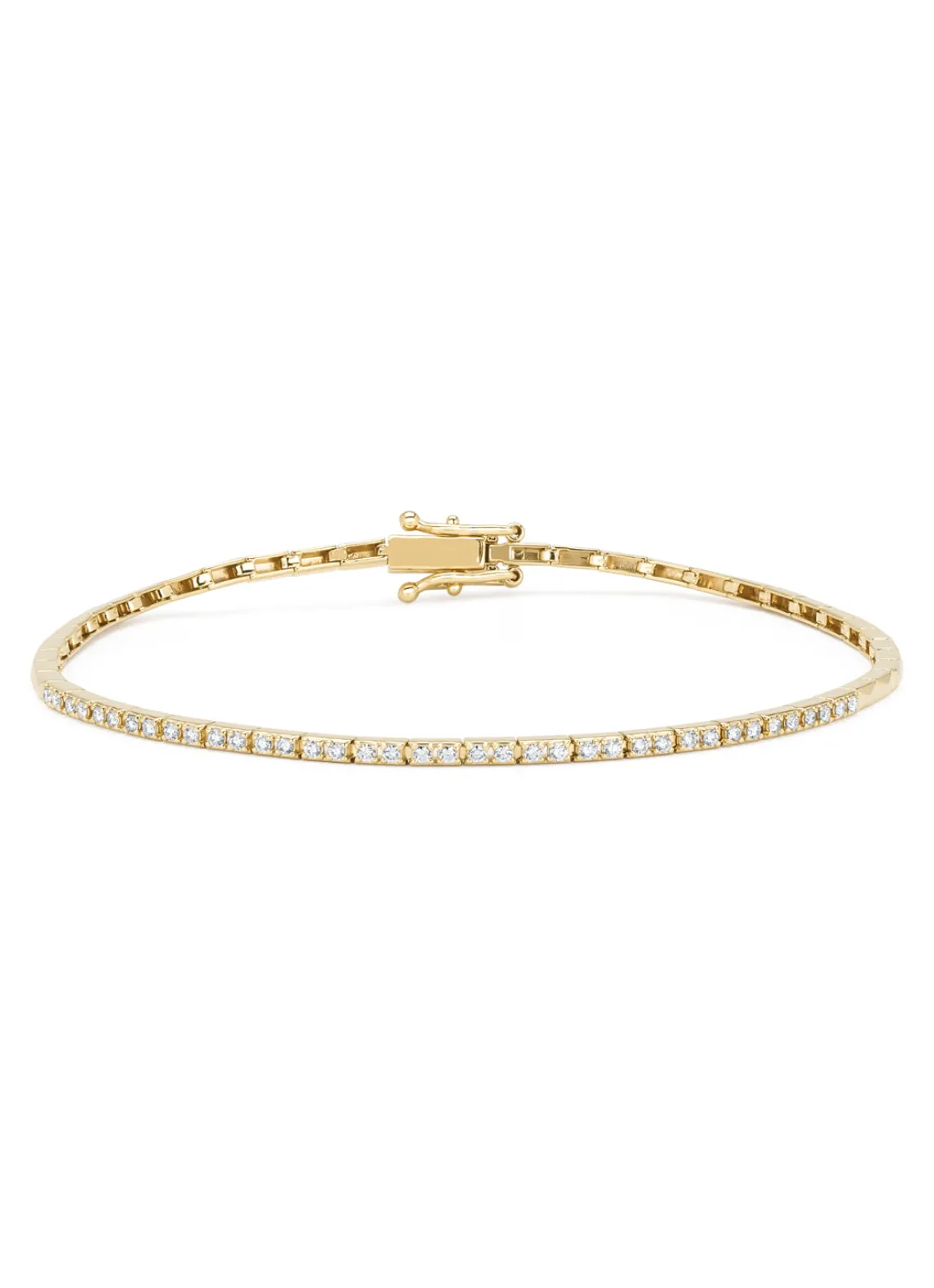 Geelgouden armband, 0.25 ct diamant, Ensemble