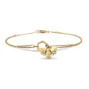 Geelgouden armband, 0.03 ct diamant, Queen Bee