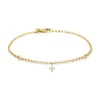 Geelgouden armband, 0.13 ct diamant, Hearts & Arrows
