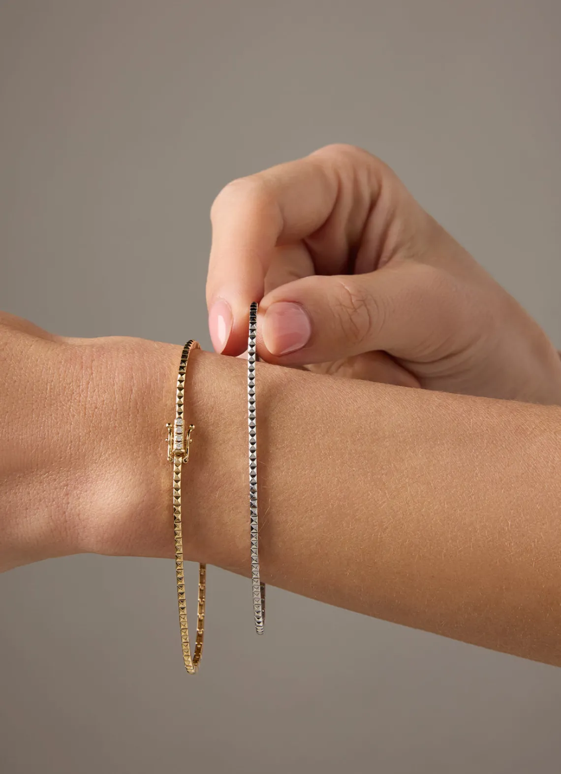 Geelgouden armband, 0.04 ct diamant, Ensemble