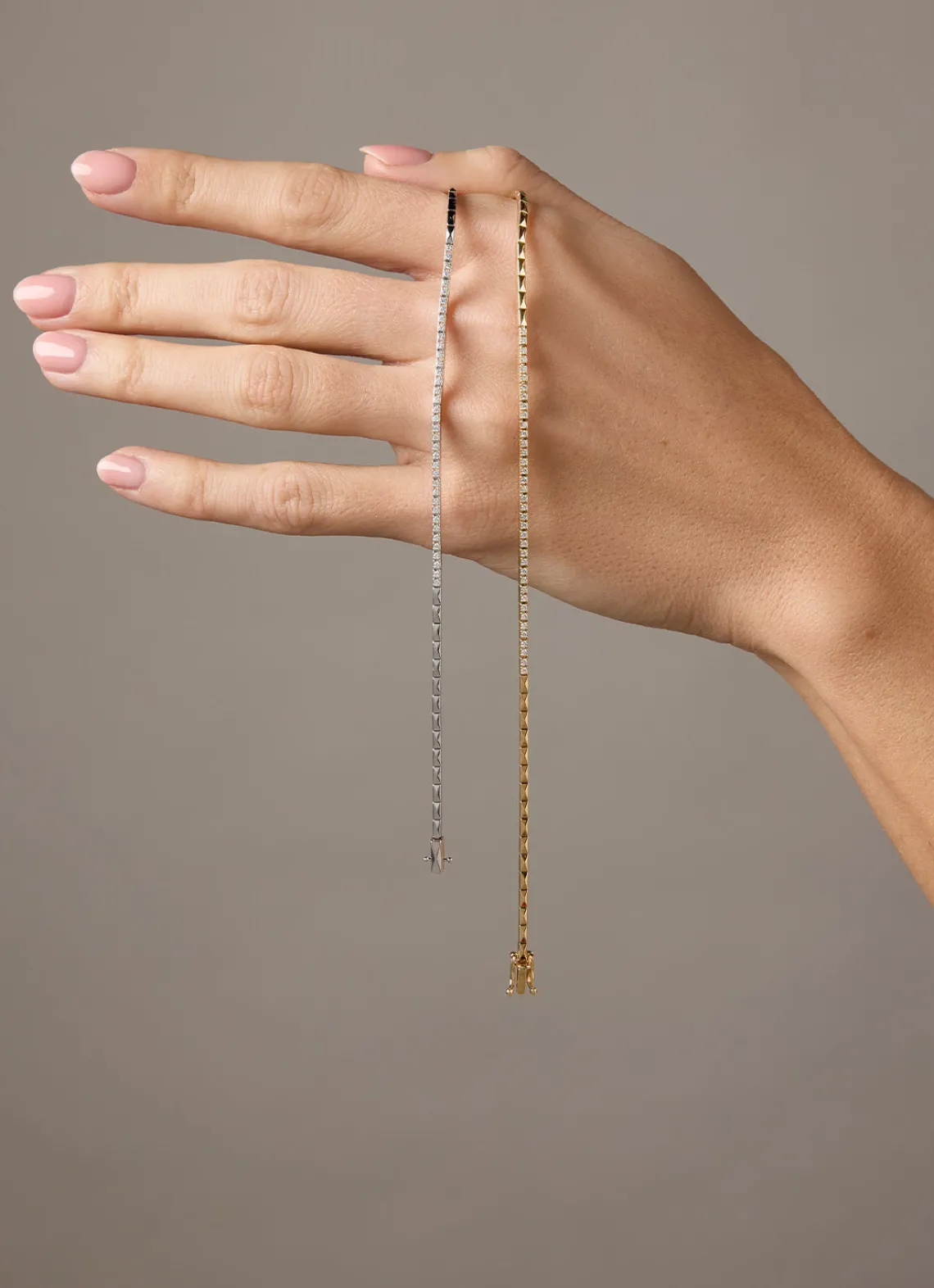 Geelgouden armband, 0.25 ct diamant, Ensemble