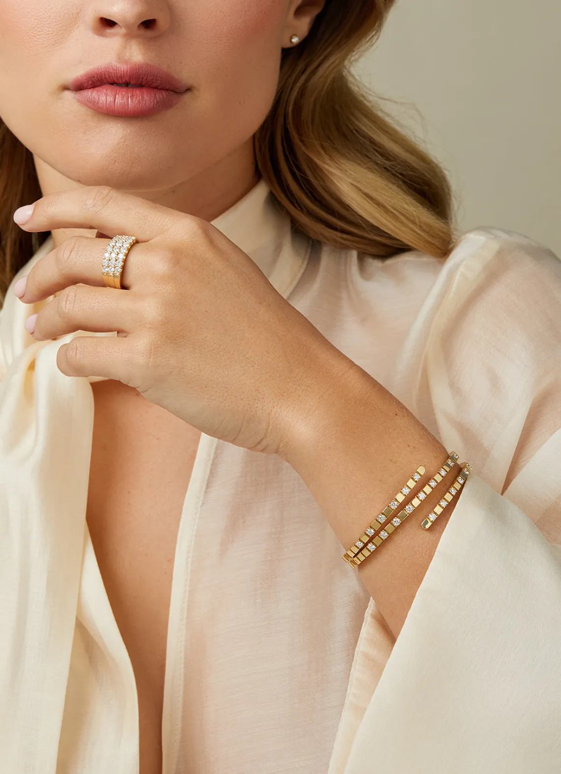 Geelgouden armband, 1.50 ct diamant, Gallery