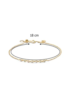 Geelgouden armband, 0.11 ct diamant, Joy