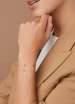 Geelgouden armband, 0.39 ct granaat, Joy