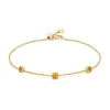 Geelgouden armband, 0.29 ct madeira citrien, Joy