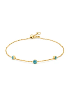 Geelgouden armband, 0.42 ct topaas, Joy