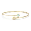 Geelgouden armband, 0.34 ct topaas, La Dolce Vita