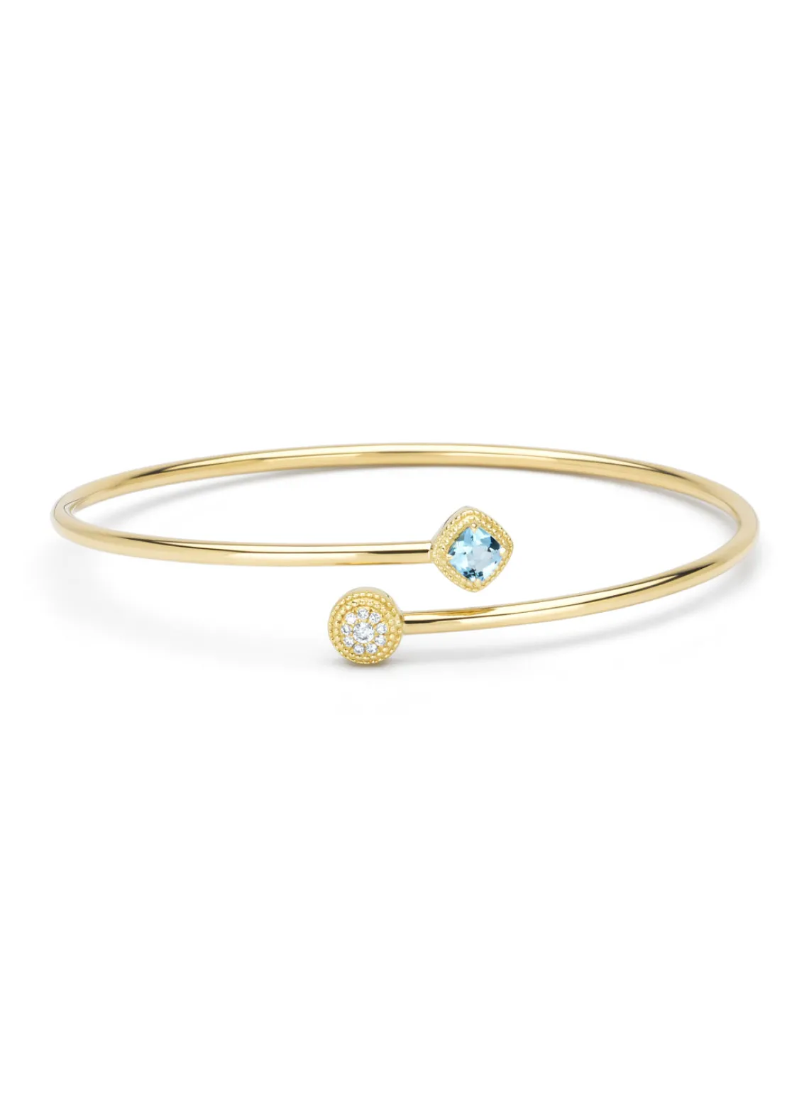 Geelgouden armband, 0.34 ct topaas, La Dolce Vita