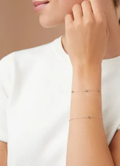 Geelgouden armband, 0.42 ct topaas, Joy