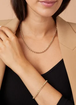 Geelgouden armband Timeless Treasures 18 cm