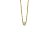 Geelgouden collier, 0.05 ct diamant, Joy