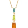 Geelgouden collier, 0.32 ct peridoot, Gallery