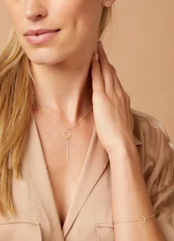 Geelgouden collier Marigold