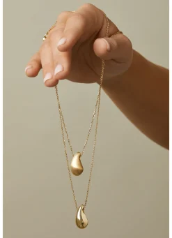 Geelgouden collier Marigold