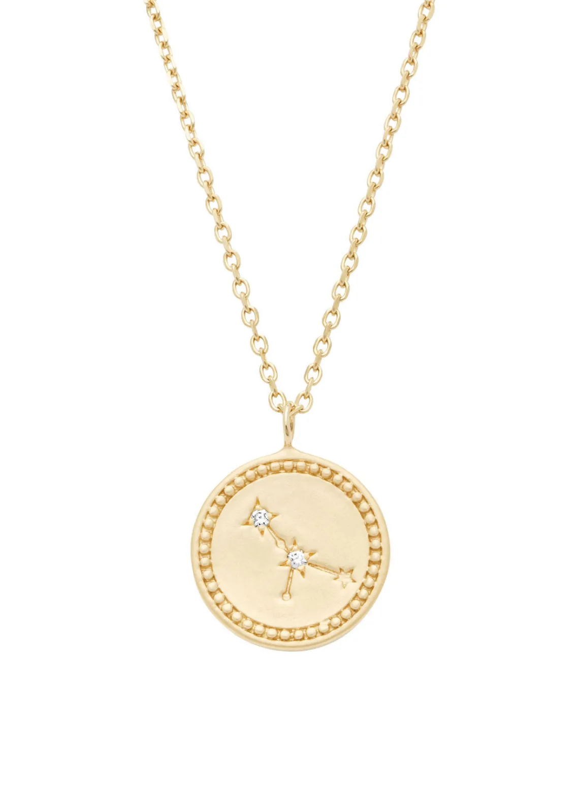 Geelgouden collier, Zodiac-Cancer (Kreeft)