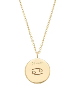 Geelgouden collier, Zodiac-Cancer (Kreeft)