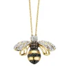 Geelgouden hanger, 0.28 ct diamant, Queen Bee
