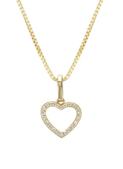 Geelgouden hanger, 0.06 ct diamant, Dreamer