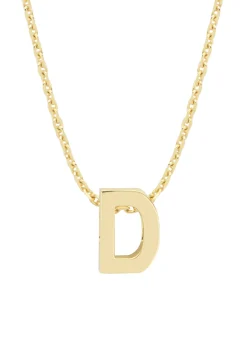 Geelgouden hanger D, Alphabet
