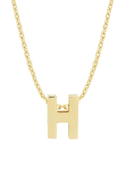 Geelgouden hanger H, Alphabet