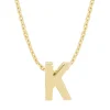 Geelgouden hanger K, Alphabet