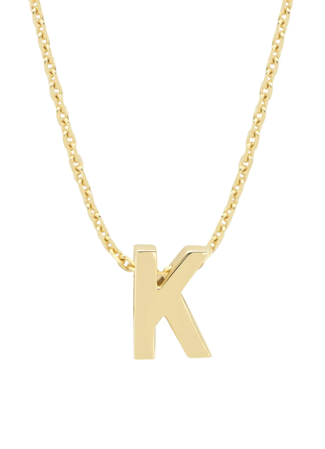 Geelgouden hanger K, Alphabet