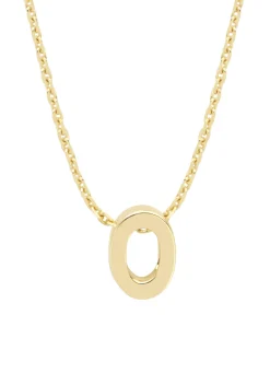 Geelgouden hanger O, Alphabet