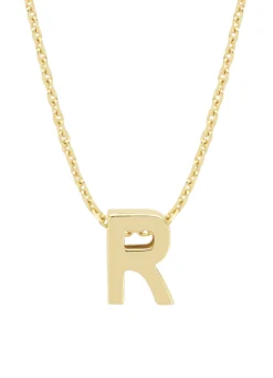 Geelgouden hanger R, Alphabet
