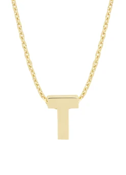 Geelgouden hanger T, Alphabet