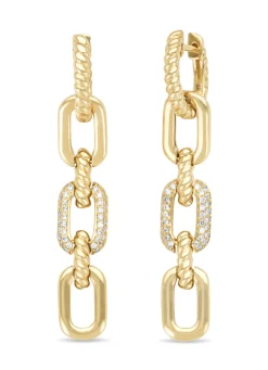 Geelgouden oorsieraden, 0.29 ct diamant, Timeless Treasures