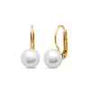 Geelgouden parel oorsieraden Rivièra