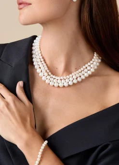 Geelgouden parel oorsieraden Rivièra