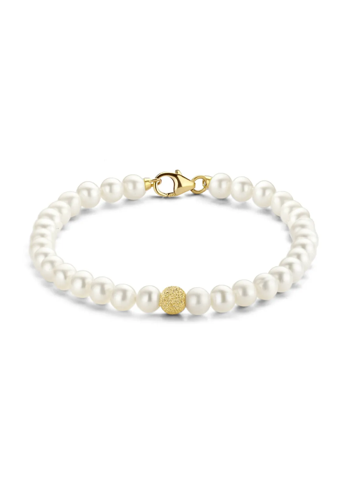 Geelgouden parelarmband Rivièra