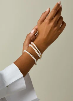 Geelgouden parelarmband Rivièra