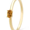 Geelgouden ring, 0.16 ct citrien, Joy