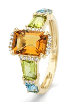 Geelgouden ring, 1.30 ct citrien, Gallery