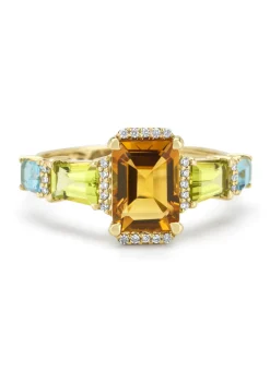 Geelgouden ring, 1.30 ct citrien, Gallery