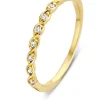 Geelgouden ring, 0.08 ct diamant, Ensemble