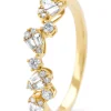 Geelgouden ring, 0.37 ct diamant, Petite Romance